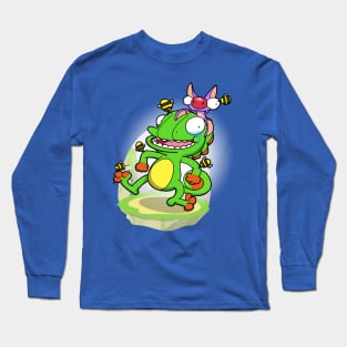 Lizard and Bat! (Bee armor version) Long Sleeve T-Shirt